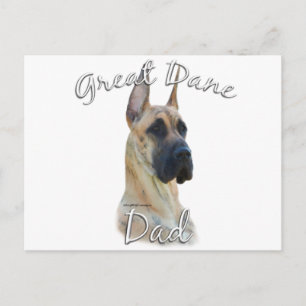 Great Dane (brindle) Mum 2 Postcard