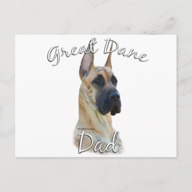 Great Dane (brindle) Mum 2 Postcard (Front)