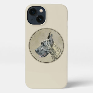 Great Dane (Brindle) Painting - Original Dog Art iPhone 13 Case
