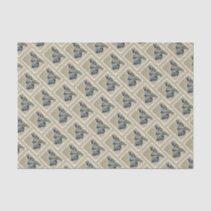 Great Dane (Brindle) Painting - Original Dog Art Tissue Paper