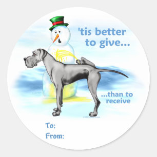 Great Dane BTG Black UC Gift Tags