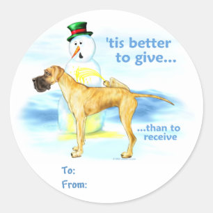 Great Dane BTG Brindle UC Gift Tags