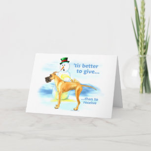 Great Dane BTG Fawn Holiday Card