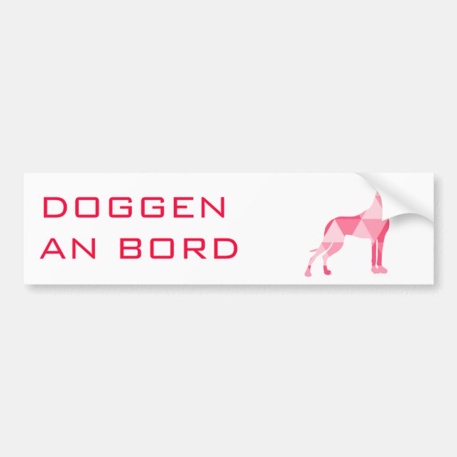 Great Dane Bumper Sticker (Front)