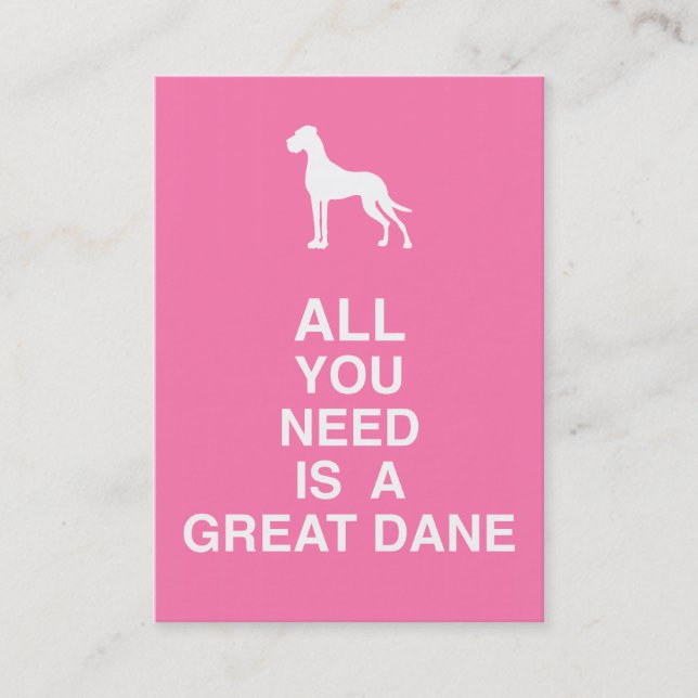 Great Dane Business Card (Front)