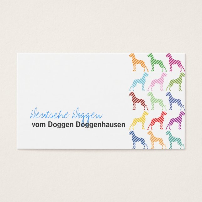 Great Dane Business Cards (Front)