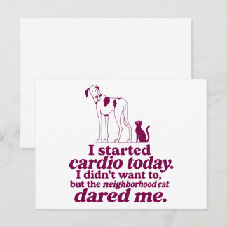 Great Dane Cardio Dog Postcard