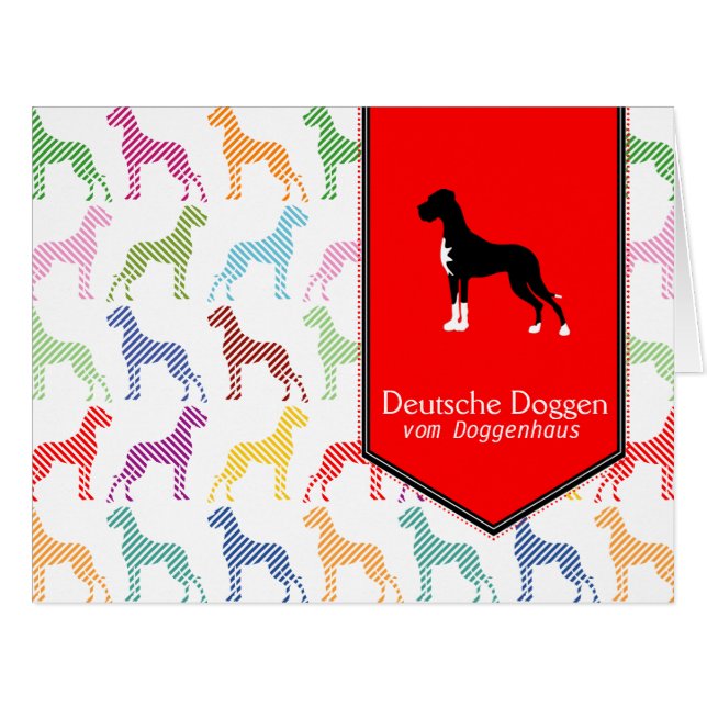 Great Dane Cards (Front Horizontal)