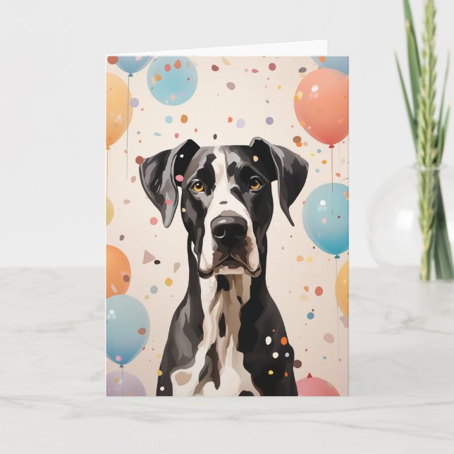 Great Dane Celebration Greeting Card (Front)