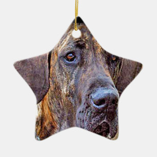 "Great Dane" Ceramic Tree Decoration