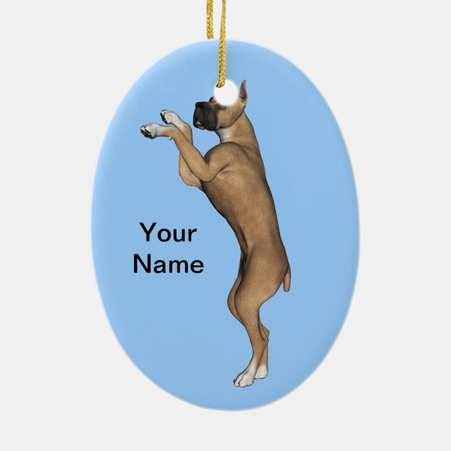 Great Dane Ceramic Tree Decoration (Back)