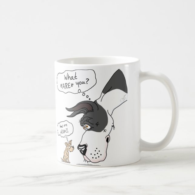 Great Dane & Chihuahua Mantle Coffee Mug (Right)