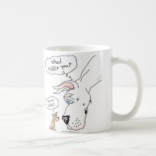 Great Dane & Chihuahua White Coffee Mug