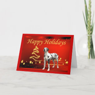 Great Dane Christmas Card Stars