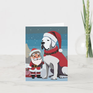 Great Dane Christmas Cards Santadog