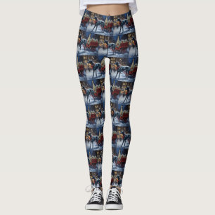 Great Dane Christmas Festive Season  Leggings