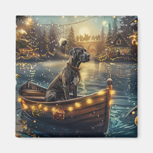 Great Dane Christmas Festive Voyage Magnet