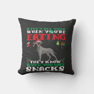 Great Dane Christmas fun Classic T-Shirt Cushion