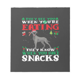 Great Dane Christmas fun Classic T-Shirt Notepad