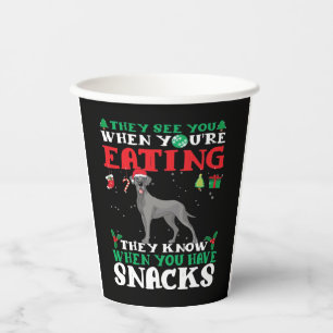 Great Dane Christmas fun Classic T-Shirt Paper Cups