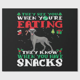 Great Dane Christmas fun Classic T-Shirt Wrapping Paper