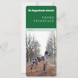 Great Dane Christmas Holiday Card