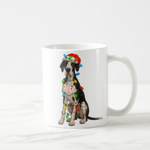 Great Dane Christmas Lights Dog Lover Xmas Pajama  Coffee Mug