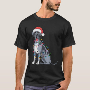 Great Dane Christmas Lights Xmas Dogs Gifts for Me T-Shirt