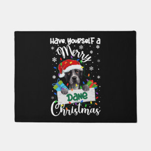 Great Dane Christmas Party Great Dane Xmas Gifts Doormat