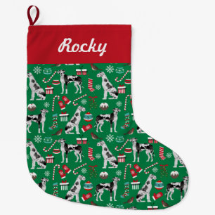 Great Dane Christmas stocking