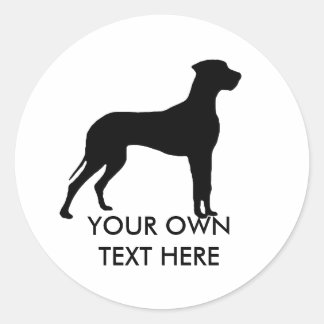 Great Dane Classic Round Sticker