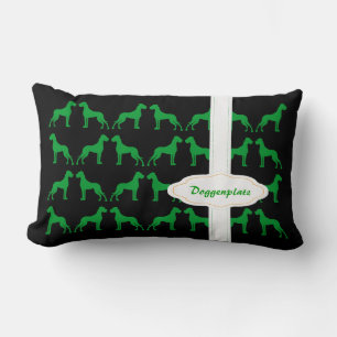 Great Dane Collection green Orange Lumbar Cushion