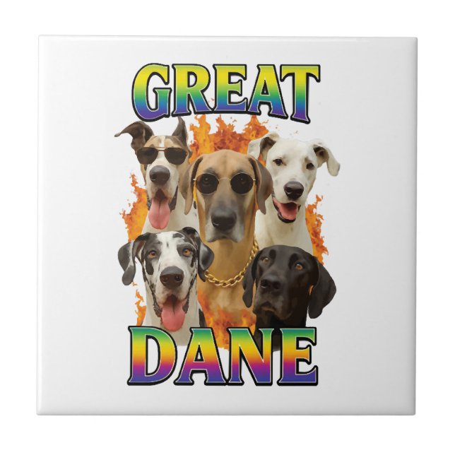 Great Dane Copy Ceramic Tile (Front)