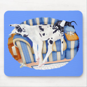 Great Dane Couch Taters Mouse Pad