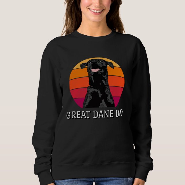 Great Dane Dad Cool Dog Great Dane Sweatshirt (Front)