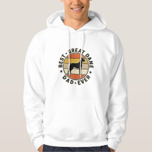 Great Dane Dad Vintage Sunset Dog Lover Shirt_1 Hoodie