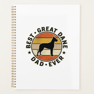 Great Dane Dad Vintage Sunset Dog Lover Shirt_1 Planner
