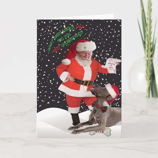Great Dane Did Not Understand Nice Cards (Front)