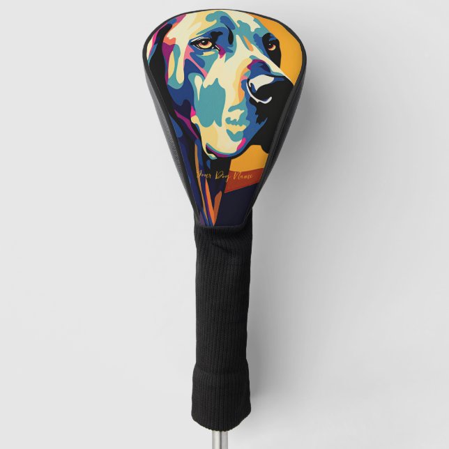 Great Dane Dog 001 - Bruno Pokopen Golf Head Cover (Front)