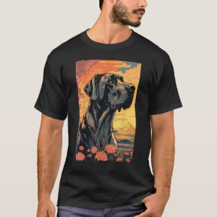 Great Dane Dog Aesthetic Japanese Ukiyo e 3 T-Shirt