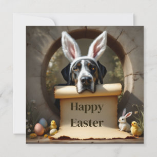 Great Dane dog and the message Holiday Card