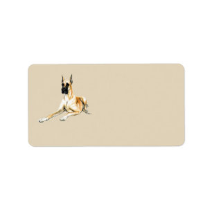 Great Dane Dog Art Address Labels