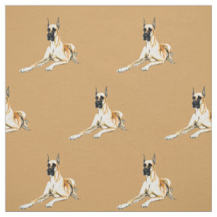 Great Dane Dog Art Fabric