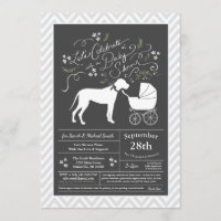 Great Dane Dog Baby Shower Gender Neutral