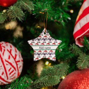 Great Dane Dog Breed Christmas Stars Ceramic Ornament