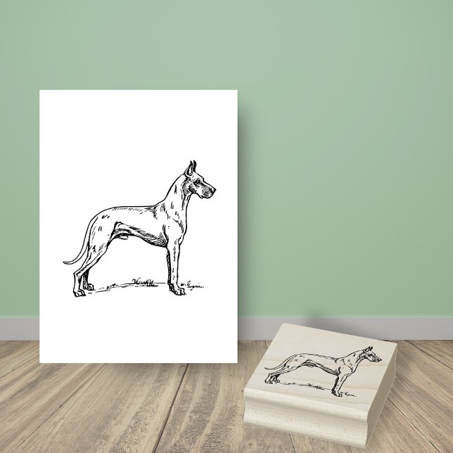Great Dane Dog Breed Rubber Stamp (Creator Uploaded)