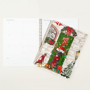 Great Dane Dog Christmas   Planner