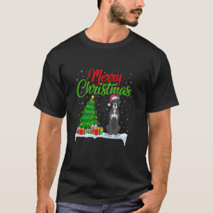 Great Dane Dog Christmas Tree Lights Funny Xmas Do T-Shirt