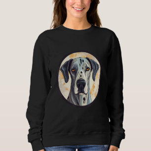 Great Dane Dog Cute Dog Breed Dog Motif Sweatshirt