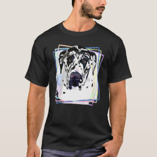 Great Dane Dog Cute Great Dane Face Great Dane T-Shirt